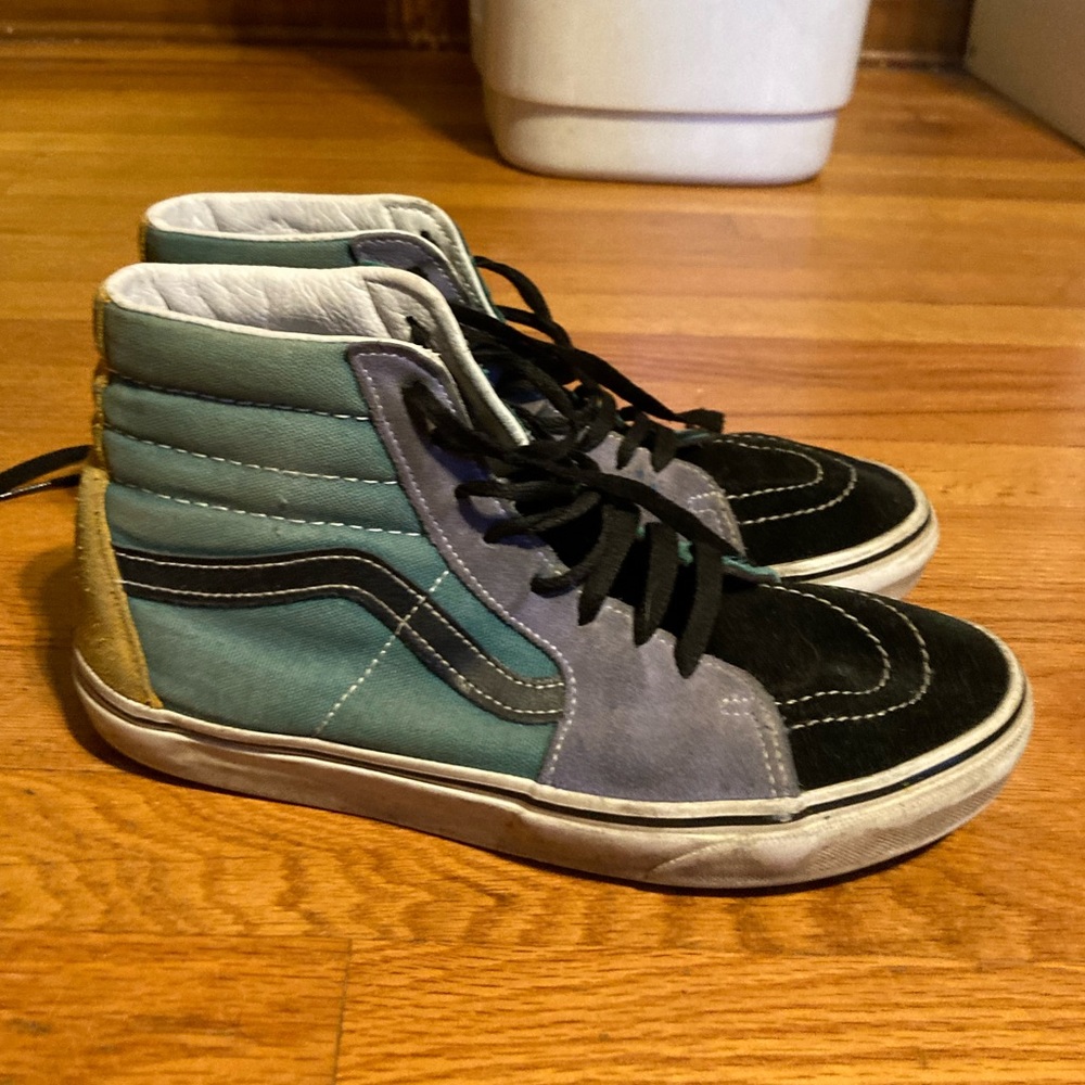 multicolor retro high top vans